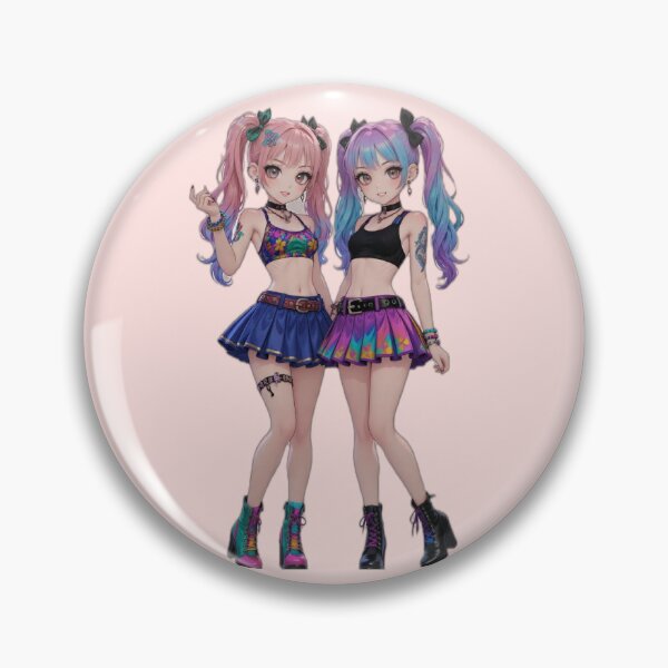 Item preview, Scene Rave Twin Gradient Ponytails designed and sold by RadaQueen.