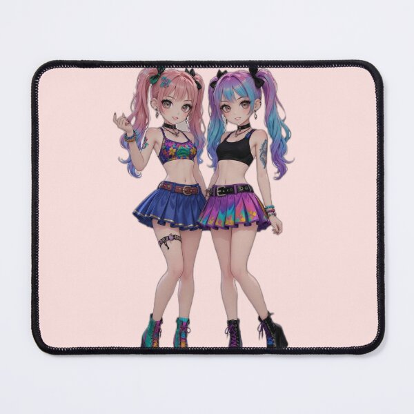 Item preview, Scene Rave Twin Gradient Ponytails designed and sold by RadaQueen.