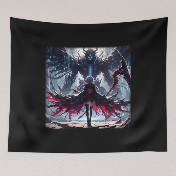 Item preview, Final Boss Encounter - Dark Anime Scythe Warrior designed and sold by MouradStudio.