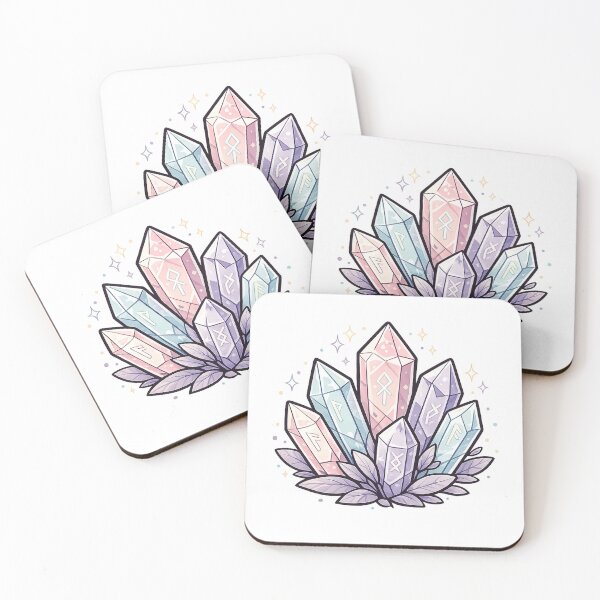 Item preview, Magical Crystal Runic Bouquet - Esoteric Print designed and sold by Deepness2023.