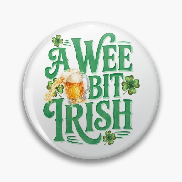 Item preview, A Wee Bit Irish – Shamrock & Beer St. Patrick’s Day Tee designed and sold by lucidfrog.