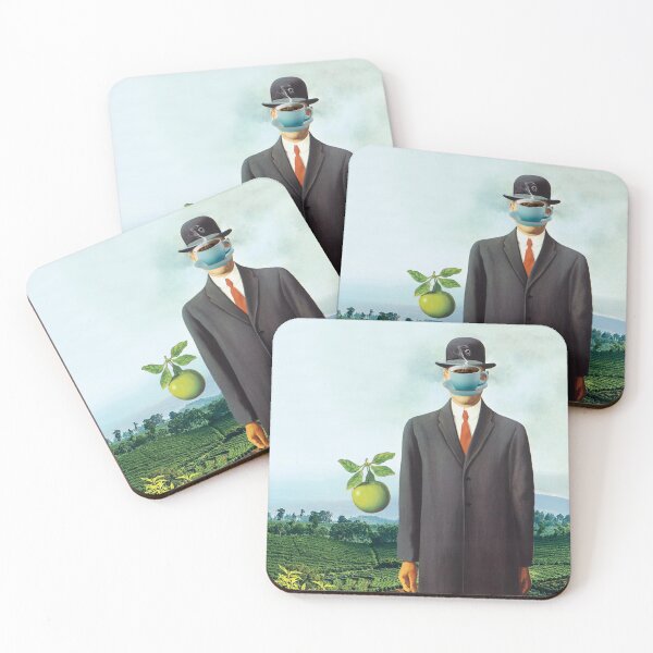 Item preview, René Magritte Son of Man Parody designed and sold by Art & Coffee.