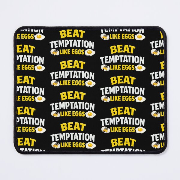Item preview, Beat Temptation Like Eggs Funny Food Pun Humor Design designed and sold by TeeTimeTreasure.