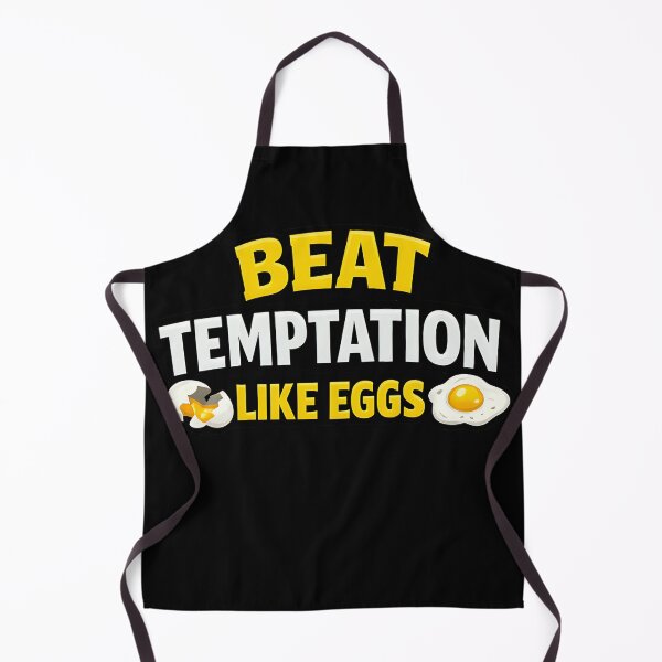 Item preview, Beat Temptation Like Eggs Funny Food Pun Humor Design designed and sold by TeeTimeTreasure.