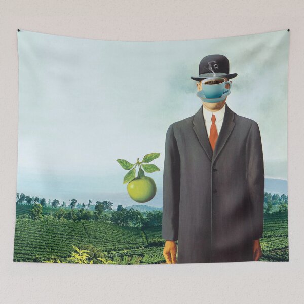 Item preview, René Magritte Son of Man Parody designed and sold by Art & Coffee.