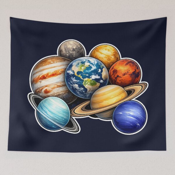 Item preview, Celestial Symphony Solar System Planets designed and sold by Orca Chuckle Studios.