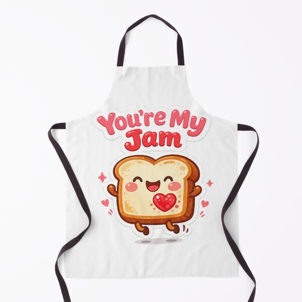 Item preview, Kawaii You’re My Jam Cute Bread Pun Sticker designed and sold by inaveed.