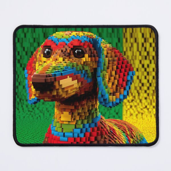 Item preview, Colorful Pixelated Dachshund designed and sold by lautir.
