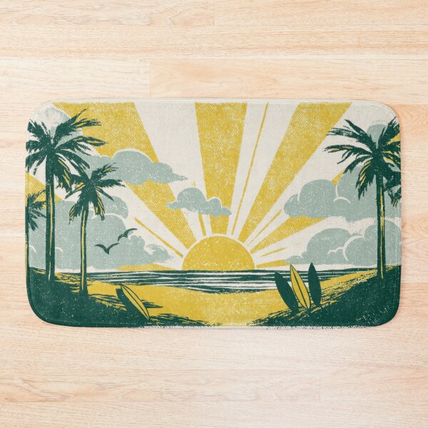 Item preview, Colorful sun sets over a beach designed and sold by anytka.