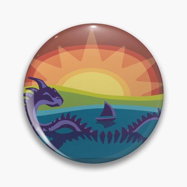 Item preview, Loch Monster in Rainbow Landscape designed and sold by Sine Nomine.