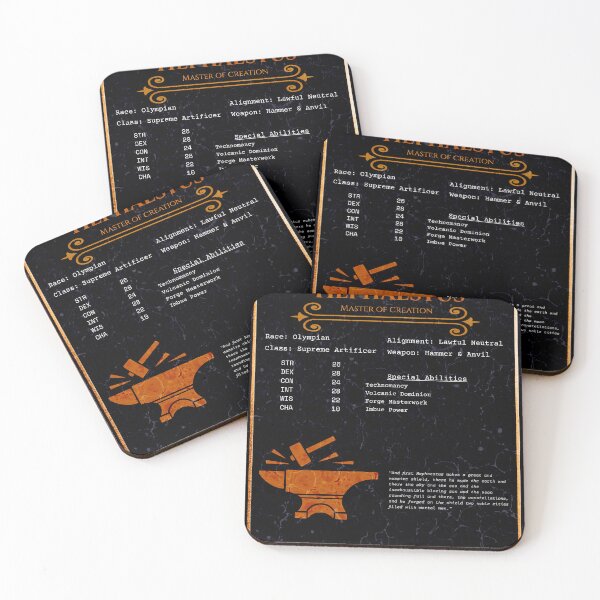 Item preview, Hephaestus RPG Character Sheet - Greek Mythology Gaming Gift designed and sold by ShopStellar.