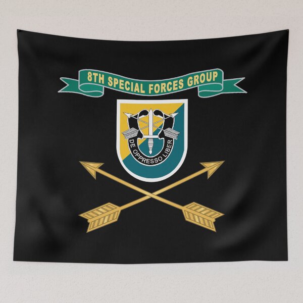 Item preview, Army - 8th Special Forces Group - Flash w Ribbon - Br X 300 designed and sold by Military Insignia Products.