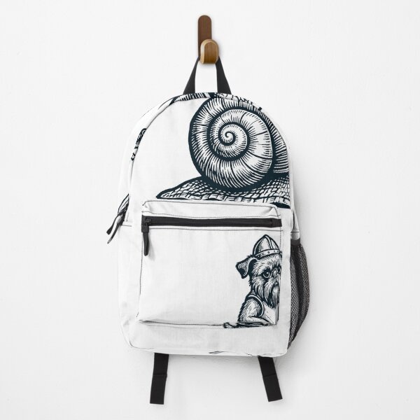 Item preview, Vinatge Brussels Griffon Riding Snail Medieval Knight Dog Lover designed and sold by DoodleTortle.