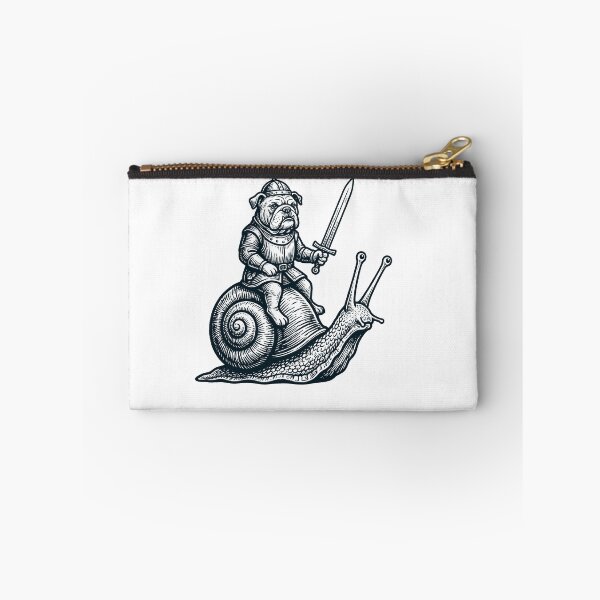 Item preview, Vinatge Bulldog Riding Snail Medieval Knight Dog Lover designed and sold by DoodleTortle.