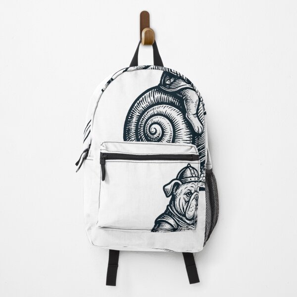 Item preview, Vinatge Bulldog Riding Snail Medieval Knight Dog Lover designed and sold by DoodleTortle.