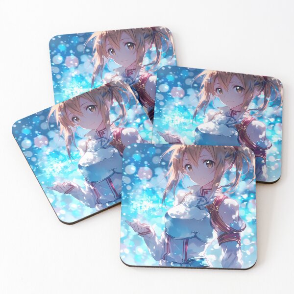 Item preview, Silica Sword Art Online Blue Glow Fantasy Armor Sparkle Calm Smile designed and sold by PMartistStudio.