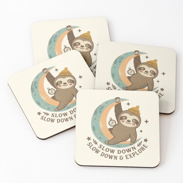Item preview, Retro Kawaii Sloth Moon Adventure designed and sold by dreephic22.