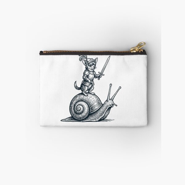 Item preview, Vinatge Chihuahua Riding Snail Medieval Knight Dog Lover designed and sold by DoodleTortle.