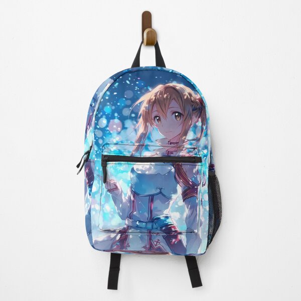 Item preview, Silica Sword Art Online Blue Glow Fantasy Armor Sparkle Calm Smile designed and sold by PMartistStudio.