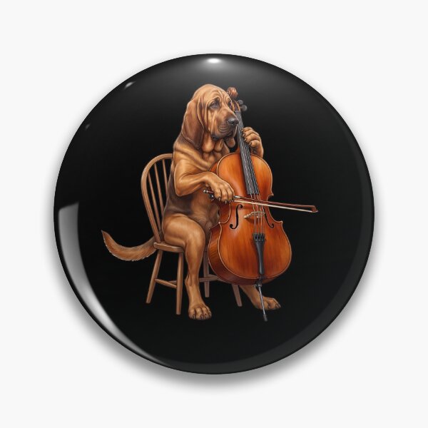 Item preview, Bloodhound Playing Cello Player Cellist Dog Lover designed and sold by TerryConnells.