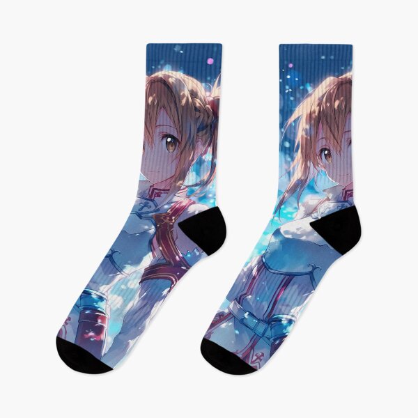Item preview, Silica Sword Art Online Blue Glow Fantasy Armor Sparkle Calm Smile designed and sold by PMartistStudio.