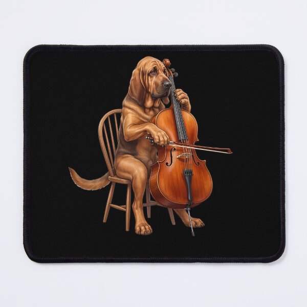 Item preview, Bloodhound Playing Cello Player Cellist Dog Lover designed and sold by TerryConnells.