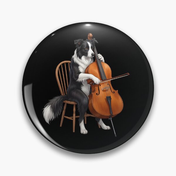 Item preview, Border Collie Playing Cello Player Cellist Dog Lover designed and sold by TerryConnells.
