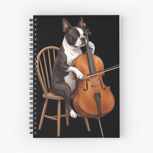 Item preview, Boston Terrier Playing Cello Player Cellist Dog Lover designed and sold by TerryConnells.