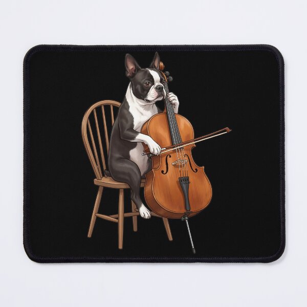Item preview, Boston Terrier Playing Cello Player Cellist Dog Lover designed and sold by TerryConnells.