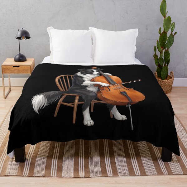 Item preview, Border Collie Playing Cello Player Cellist Dog Lover designed and sold by TerryConnells.