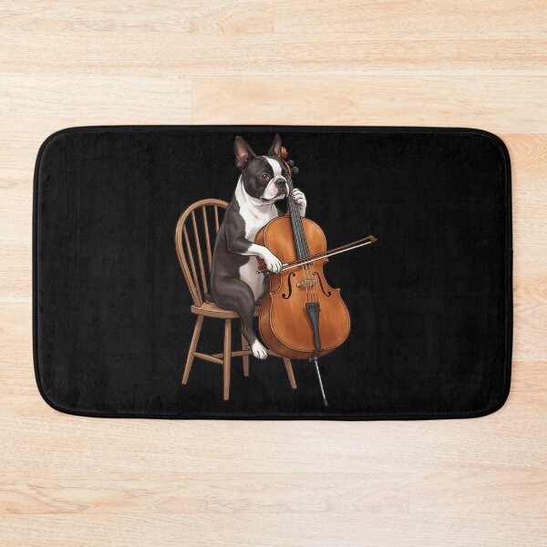 Item preview, Boston Terrier Playing Cello Player Cellist Dog Lover designed and sold by TerryConnells.