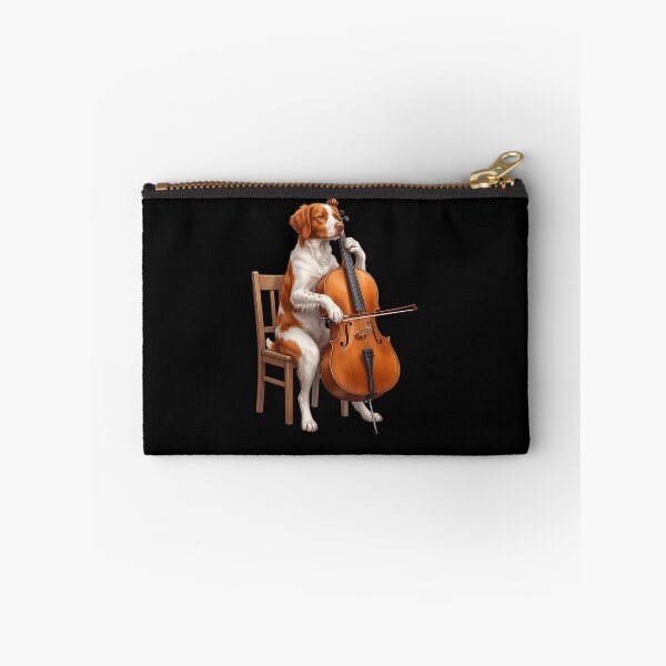 Item preview, Brittany Playing Cello Player Cellist Dog Lover designed and sold by TerryConnells.