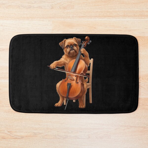 Item preview, Brussels Griffon Playing Cello Player Cellist Dog Lover designed and sold by TerryConnells.