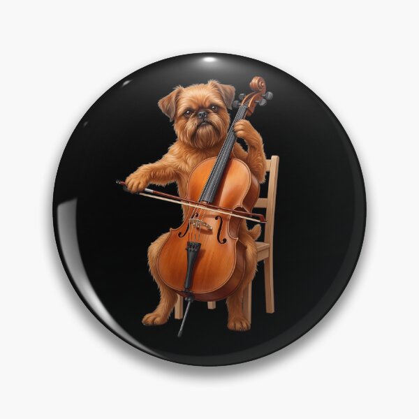 Item preview, Brussels Griffon Playing Cello Player Cellist Dog Lover designed and sold by TerryConnells.
