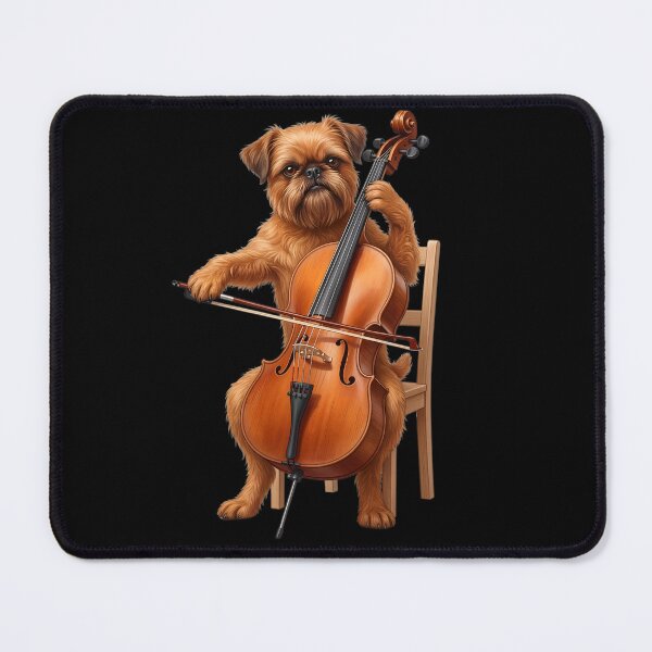 Item preview, Brussels Griffon Playing Cello Player Cellist Dog Lover designed and sold by TerryConnells.