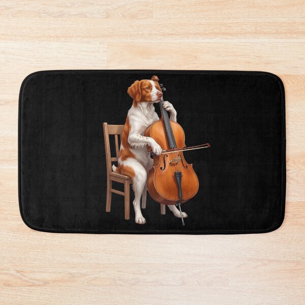 Item preview, Brittany Playing Cello Player Cellist Dog Lover designed and sold by TerryConnells.