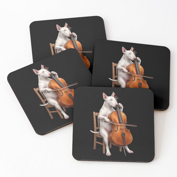 Item preview, Bull Terrier Playing Cello Player Cellist Dog Lover designed and sold by TerryConnells.