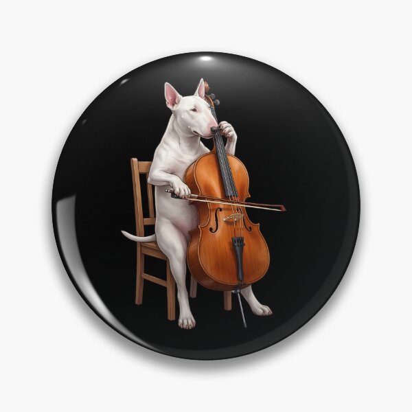 Item preview, Bull Terrier Playing Cello Player Cellist Dog Lover designed and sold by TerryConnells.
