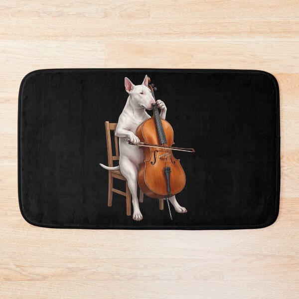 Item preview, Bull Terrier Playing Cello Player Cellist Dog Lover designed and sold by TerryConnells.