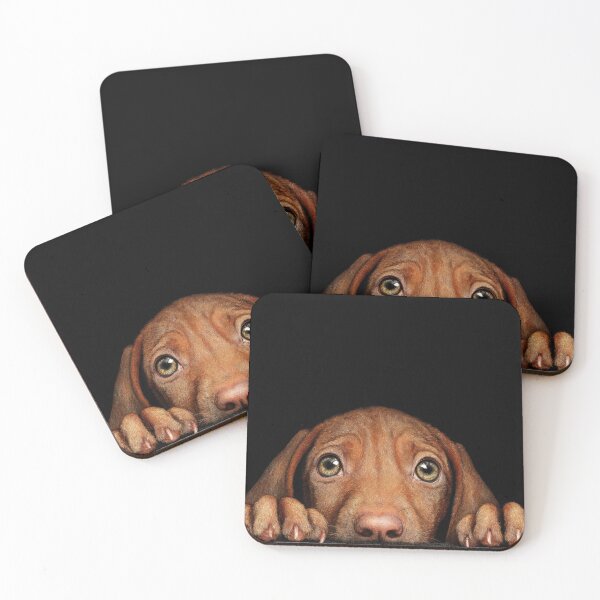 Item preview, Dog looks over a dark surface designed and sold by anytka.