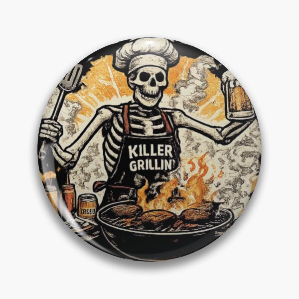 Item preview, Grill Master From The Afterlife – Skeleton BBQ Chef Funny Grilling Design designed and sold by HubCreates.