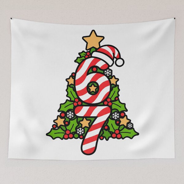 Item preview, chaotic candy cane christmas tree meme design designed and sold by ArtDesignTp.