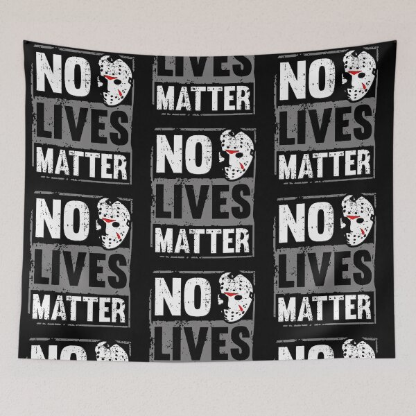 Item preview, No Lives Matter Jason Voorhees Spooky Gift For Scary Halloween designed and sold by RDGNR.