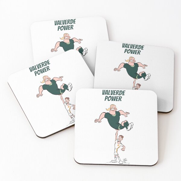 Item preview, Valverde Power – Funny Football Cartoon designed and sold by Omar Momani.