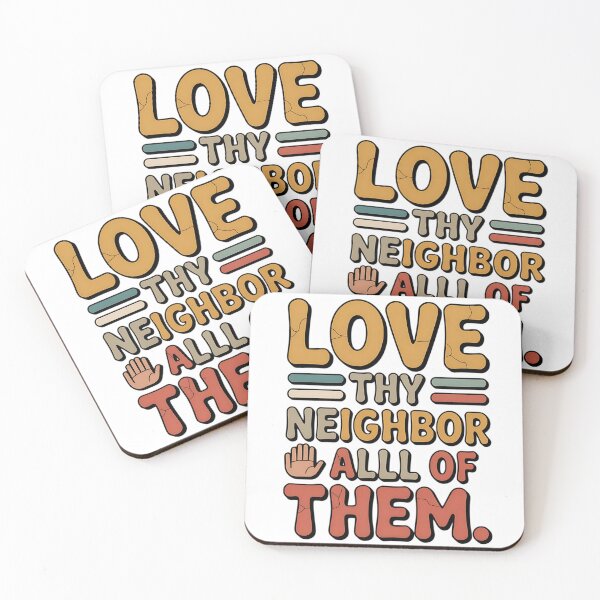 Item preview, kindness culture love thy neighbor typography art designed and sold by ArtDesignTp.