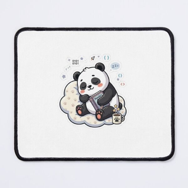 Item preview, Cute panda peacefully sleeping and relaxing. Perfect for panda lovers, introverts, and kawaii animal fans. Great for decorating laptops, notebooks, water bottles, and journals. designed and sold by sameunique.