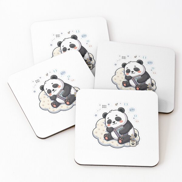 Item preview, Cute panda peacefully sleeping and relaxing. Perfect for panda lovers, introverts, and kawaii animal fans. Great for decorating laptops, notebooks, water bottles, and journals. designed and sold by sameunique.