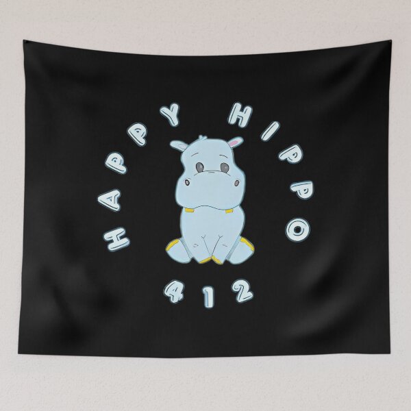 Item preview, Happy Hippo 412 designed and sold by Pickleruptions.