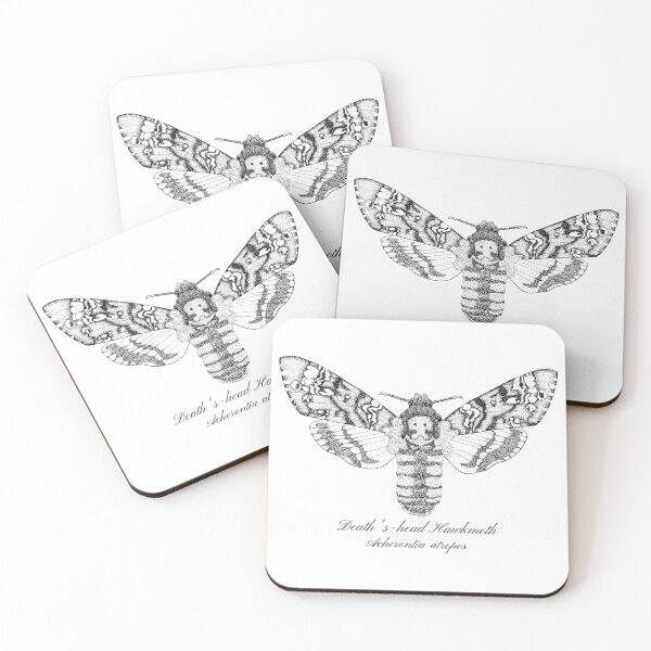 Item preview, Death's Head Hawkmoth in pen and ink designed and sold by Drawinism.
