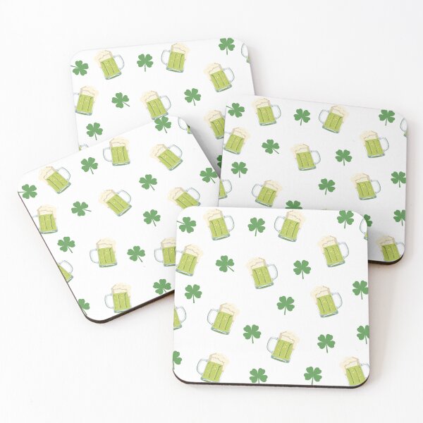Item preview, Saint Patricks Day Beer Mug Pattern Background for Irish Holiday Marketing Banner Website and Festive Promotion designed and sold by mubashshirazam.